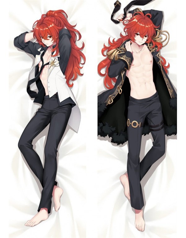 Diluc Ragnvindr Genshin Impact  Anime Body Pillow